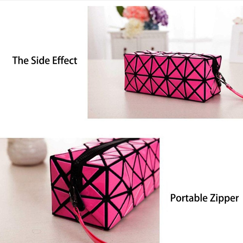 Geometry Pencil Case, 1pcs Pencil Case Large Interesting Geometric Foldable