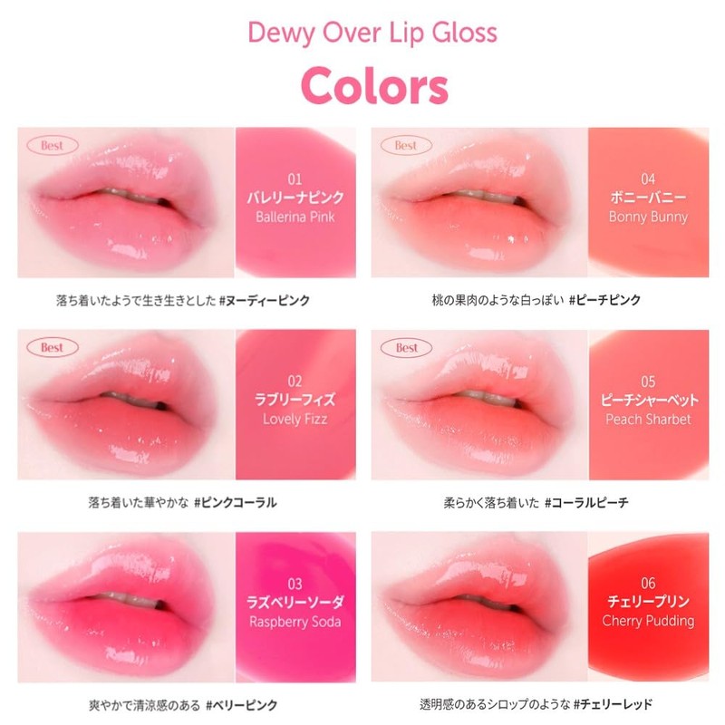MQNY Dewey Over Lip Gloss 3g Korean Cosmetics (#02 Lovely