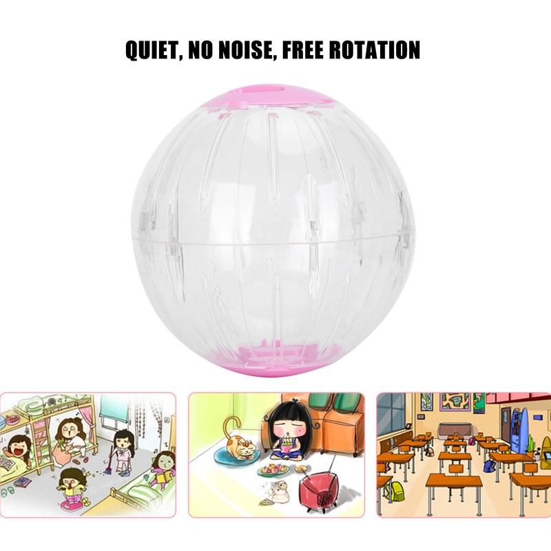 Pet Golden Hamsters Exercise Ball Toy Running Machine Transparent Jogging