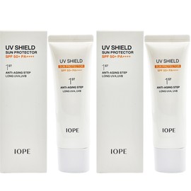 IOPE UV Shield Sun Protector 50ml x2 Anti-Aging Sun Cream / 아이오페 UV 쉴드 선 프로텍터 50ml x2개 안티에이징 선크림