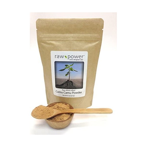 Camu Camu Berry Powder, 8 oz (227g), raw, wildcrafted, 100% Pure, Non-GMO, Raw Power Organics