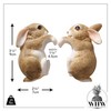 WHW Whole House Worlds Easter Bunny Rabbit Figurines, Set of