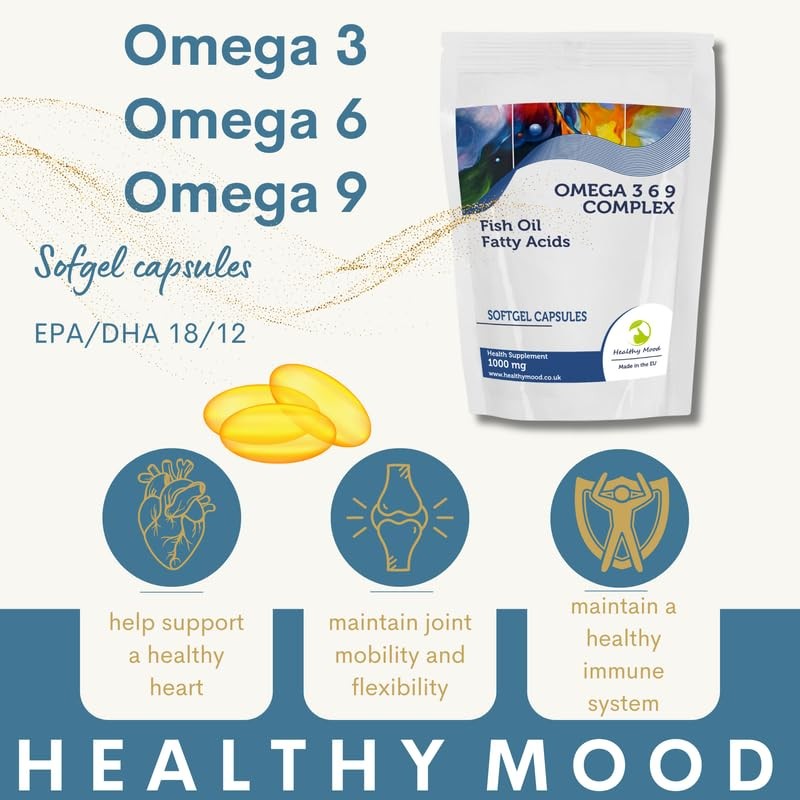 Omega 3-6-9 1000mg 90 Capsules – Premium Fish Oil Supplement