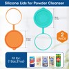 2Pack Silicone Powder Cleanser Lids for Bar Keepers Friend,Comet,Ajax Powder