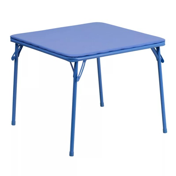 Belnick Kids Blue Activity Folding Table with Black Vinyl Top