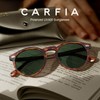 CARFIA Vintage Polarized Sunglasses for Men UV400 Protection Hand-polished Acetate