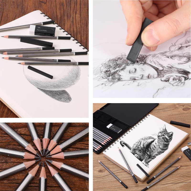 Mr. Pen- Sketch Pencils for Drawing, 19 Pcs, With Graphite
