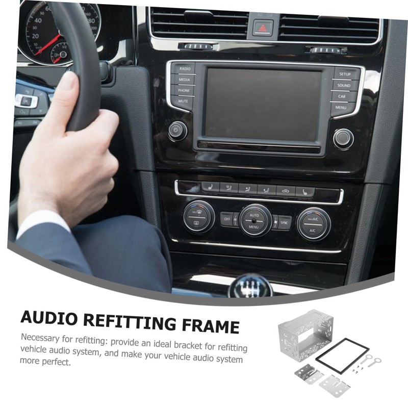 COHEALI 1 Set Car Radio Stereo Fitting Cage Kit Simple