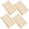 Wuyituart 4 Pcs Bamboo Sushi Rolling Mats 9.5 Inch Square