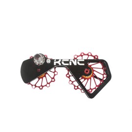 KCNC Road Cyclocross Bicycle Bike OSPW Oversized Derailleur Pulley Wheel System for Shimano Dura Ace/Ultegra 6700/6800/7800/7900/7970/9000/9070 use (Red)