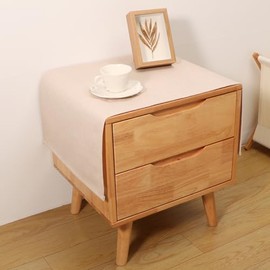 Utobanh Small Bedside Tablecloth Table Dustcover End Tabletop Home Decoration Fabric Tablecloth Nightstand Table Covering Doilies for Furniture Décor (16×35inch)