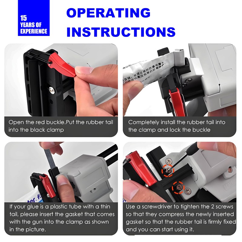 SoKalChw Toothpaste tube glue gun, Epoxy resin gun paster kit,