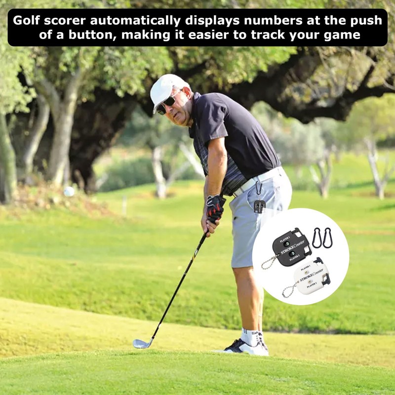 afhgdjr Pack of 2 Golf Result Counters, Scorer Counters, Divot