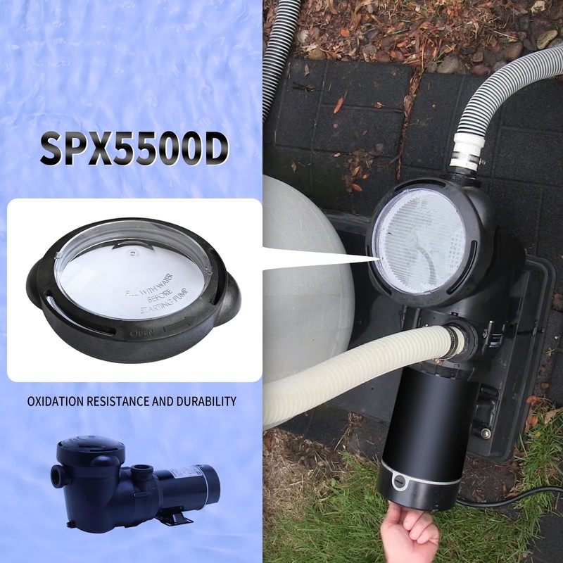 Vsttar SPX5500D Pool Pump Lid,Strainer Cover with Lock Ring and