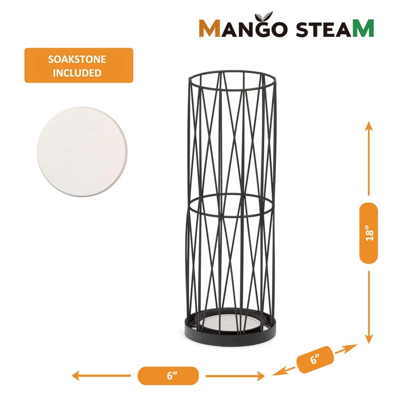 Mango Steam Pluvian Soakstone Umbrella Holder (Regular, Black)