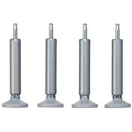 LIKE-IT SSA-4P Adjuster, Set of 4 (Exclusively for LIKE IT Products and Yoshikawakuni Industrial Co., Ltd.) Silver, Mounting Height: +3.9 - 4.9 inches (10 - 12.5 cm)