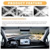 0.5 Ft*48" Front Windshield Tint Strip,One-Way Perforated Sun Strip for