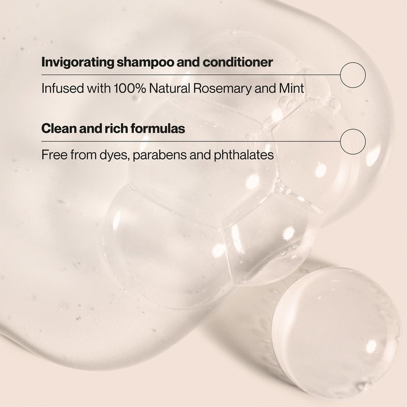 Suave Shampoo and Conditioner, Rosemary & Mint – Invigorating Formula