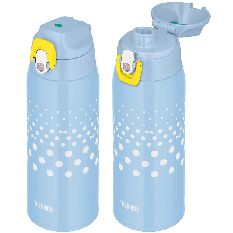 Thermos FJJ-800WF MTD Vacuum Insulated 2-Way Bottle, 0.8L/0.83L Mint Dot