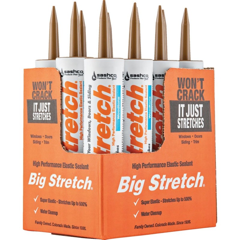 Sashco - 10018 Big Stretch Acrylic Latex High Performance Caulking