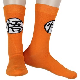 Dragon Ball Z Socks 2-Pack Dragon Ball Super Goku Casual Novelty Character Knit Men's Knit Crew Socks Fits Shoe Size 8-12