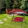 Outdoor Terrace 3 Seat Swing Seat Waterproof Cover Swing Top