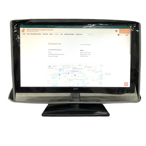 The Perfect Dust Cover, Black Nylon Cover with Clear Front