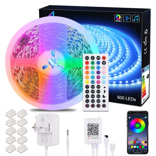 Bluetooth LED Strip 10M,600 LEDs 5050 RGB LED Stripe APP