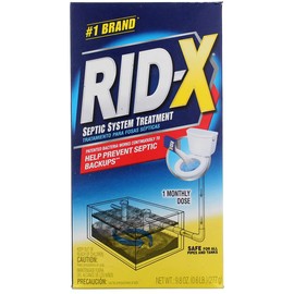Rid-X 80306 Professional 9.8 oz Septic System Treatment Maintenance (3 Pack); Contains Billions of 100% Natural Active Bacteria & Enzymes That Effectively Digest Organic Waste, Grease, Soaps & Paper
