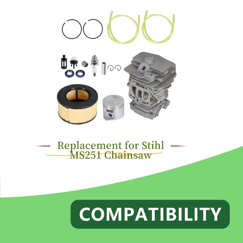 marddpair 44mm Cylinder Piston Air Filter Bulb Replacement for Stihl