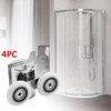 Holdfiturn 4Pcs Shower Door Rollers - Zinc Alloy Shower Door