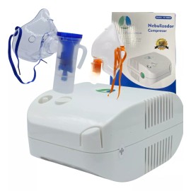 Nebulizador con Compresor para Adultos y Niños | Incluye Accesorios | Operación Silenciosa