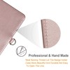 Teskyer ID Card Holder, Pass Case, Neck Strap, PU Leather,