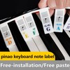 NALU 88-Key Piano Note Stickers - Removable Silicone Keyboard Labels