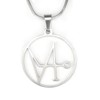 Ann Claridge Sigil of Archangel Gabriel Necklace, 20" Stainless Snake