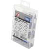 Kraftmann 8074 Assorted Nails Brads, Silver