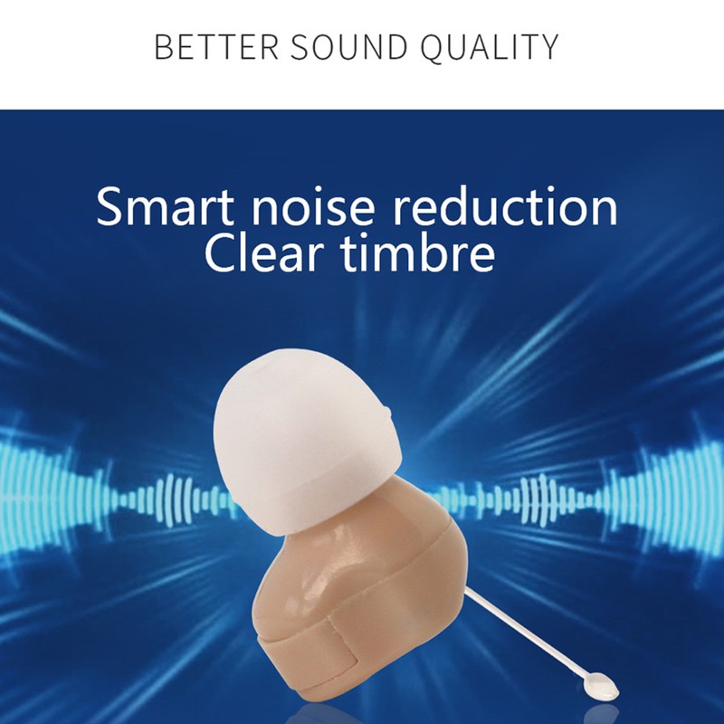 907 Ear Canal Headphones Hearing Aid Sound Amplifier Assist Mini
