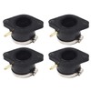 WFLNHB Carburetor Intake Boot Joint Carb Holder with Hose Clamps