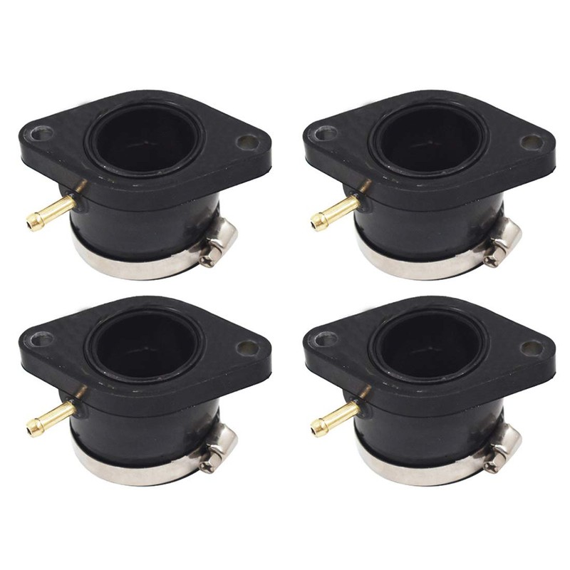 WFLNHB Carburetor Intake Boot Joint Carb Holder with Hose Clamps