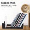 ivamulie Vinyl Record Storage Shelf for 50, 13.7 Record Stand,