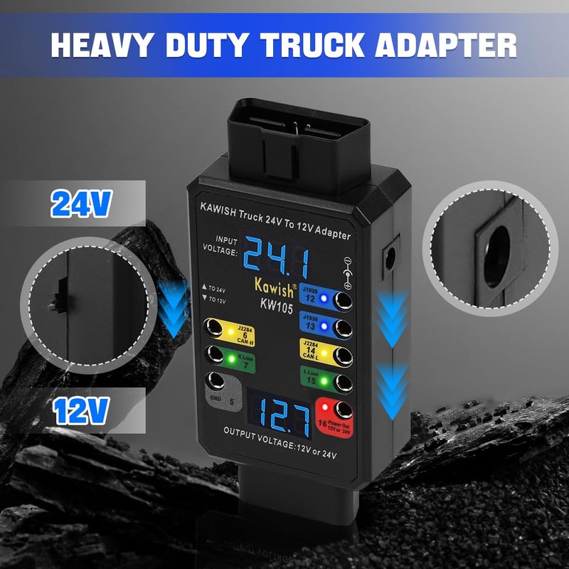 Professional OBD2 Breakout Box with LED Indicator, 16-Pin Diagnostic Tool