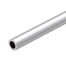 Edinstry Aluminum Round Tube, Aluminum Tube, Length 11.8 inches (300 mm), Width 0.5 inches (13 mm), Thickness 0.4 inches (11 mm), 1 Piece, Seamless Straight Aluminum Pipe, 6063 Aluminum Tube