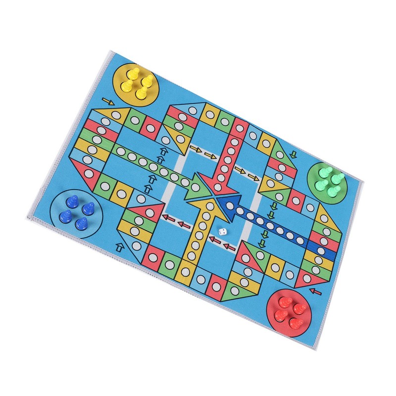 Flying Chess Game Carpet Flying Chess Playmat Family Interactive Toy