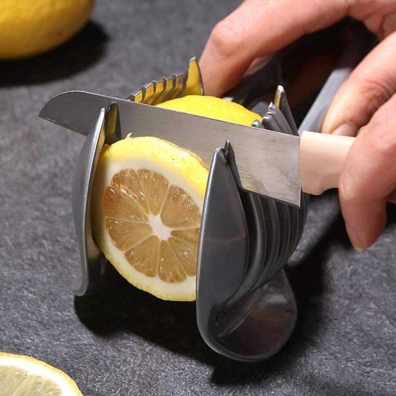 Srrrwunti Tomato Lemon Slicer Stand Fruit Cutter with Handle Kitchen