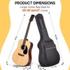 CAHAYA 41 In Acoustic Guitar Bag 0.35 In Thick Padding