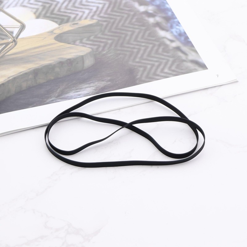 Create idea Pack of 2 Black Rubber Record Straps for