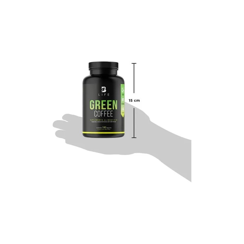 Café Verde 100% Puro 180 Cápsulas. B Life Green Coffee