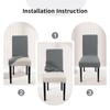 Chair Covers for Dining Chairs,Kitchen Chairs Cover Set of 6,Light