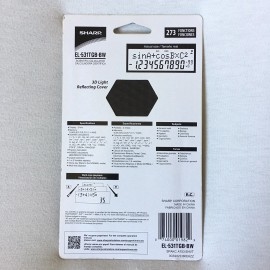 SHARP New Sharp EL-531TGB-BW  12 digit Scientific Calculator  Black & white Free S&H