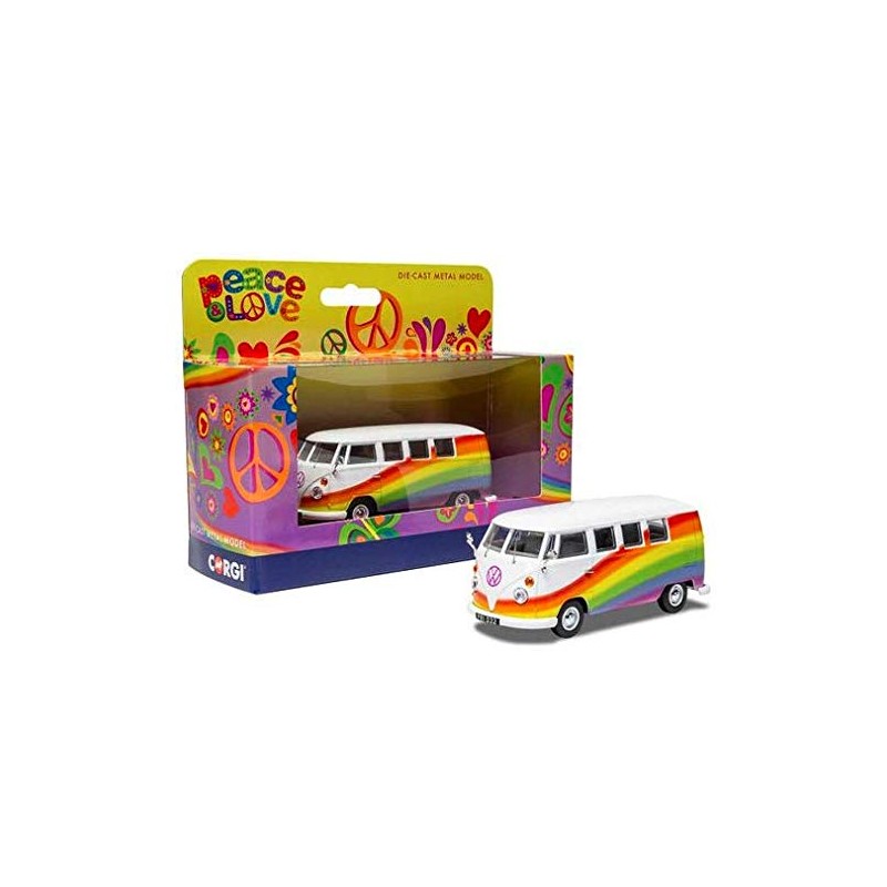 Volkswagen Campervan, Peace Love and Rainbows